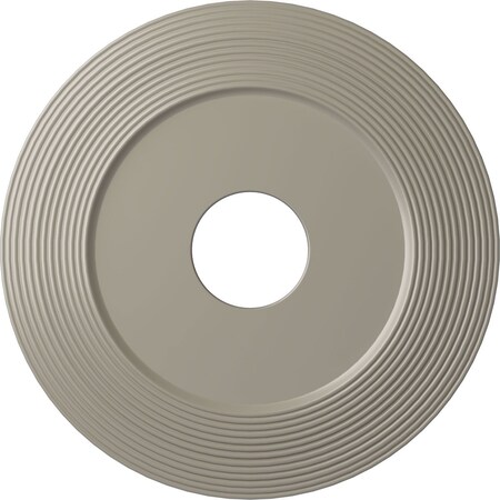 Ekena Millwork Adonis Ceiling Medallion (Fits Canopies up to 10 1/4"), 16 1/8"OD x 3 5/8"ID x 1"P, Pearl White CM16ADPWS